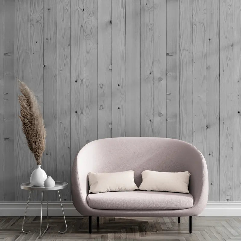 Wood Wallpaper - Scandinavian Bleached Planks