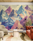 Graphic Wallpaper – Colorful Geometric Mountain Range
