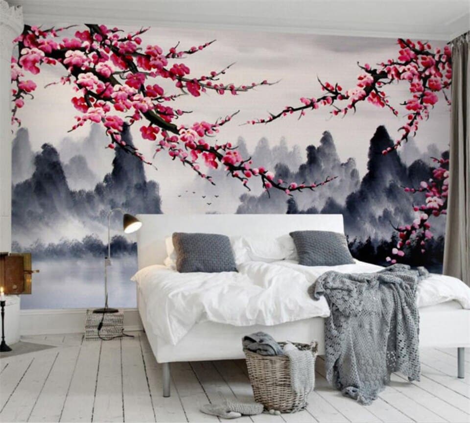 Japanese Wallpaper - Cherry Blossoms in Mist