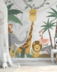 Children's Wallpaper – Playful Animals