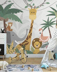 Children's Wallpaper – Playful Animals