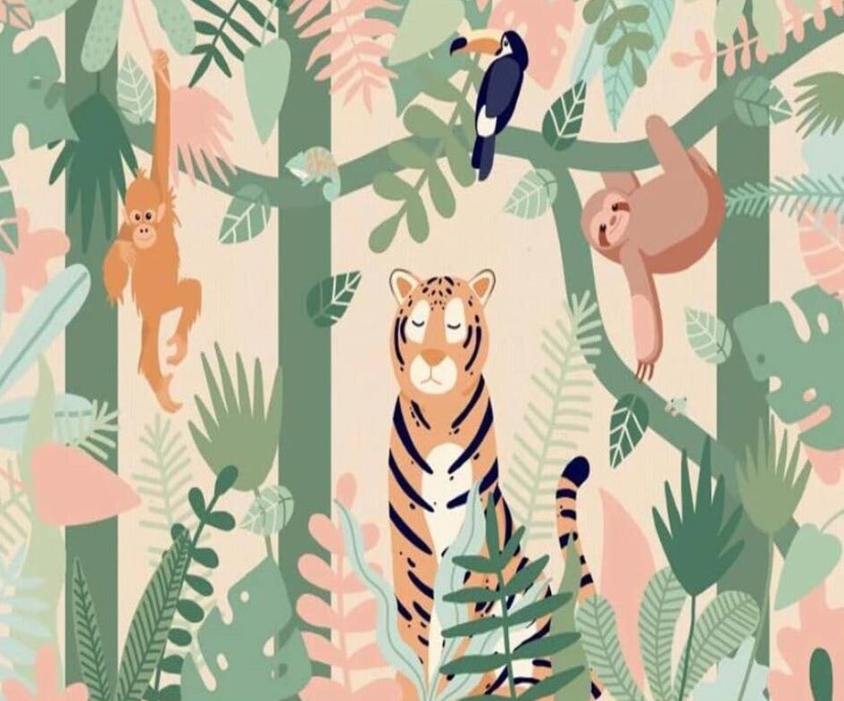 Tropical Wallpaper - Colorful Jungle Wildlife