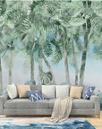 Tropical Wallpaper - Light Jungle in Watercolor Tones