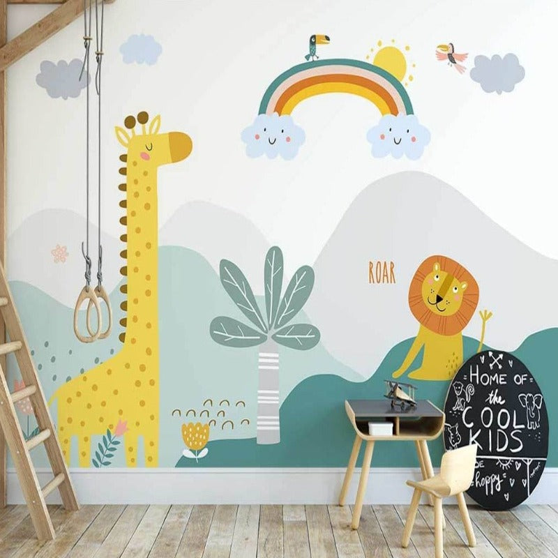 Children's Wallpaper - Happy Savannah