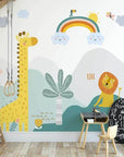 Papier Peint Enfant - Savane Joyeuse