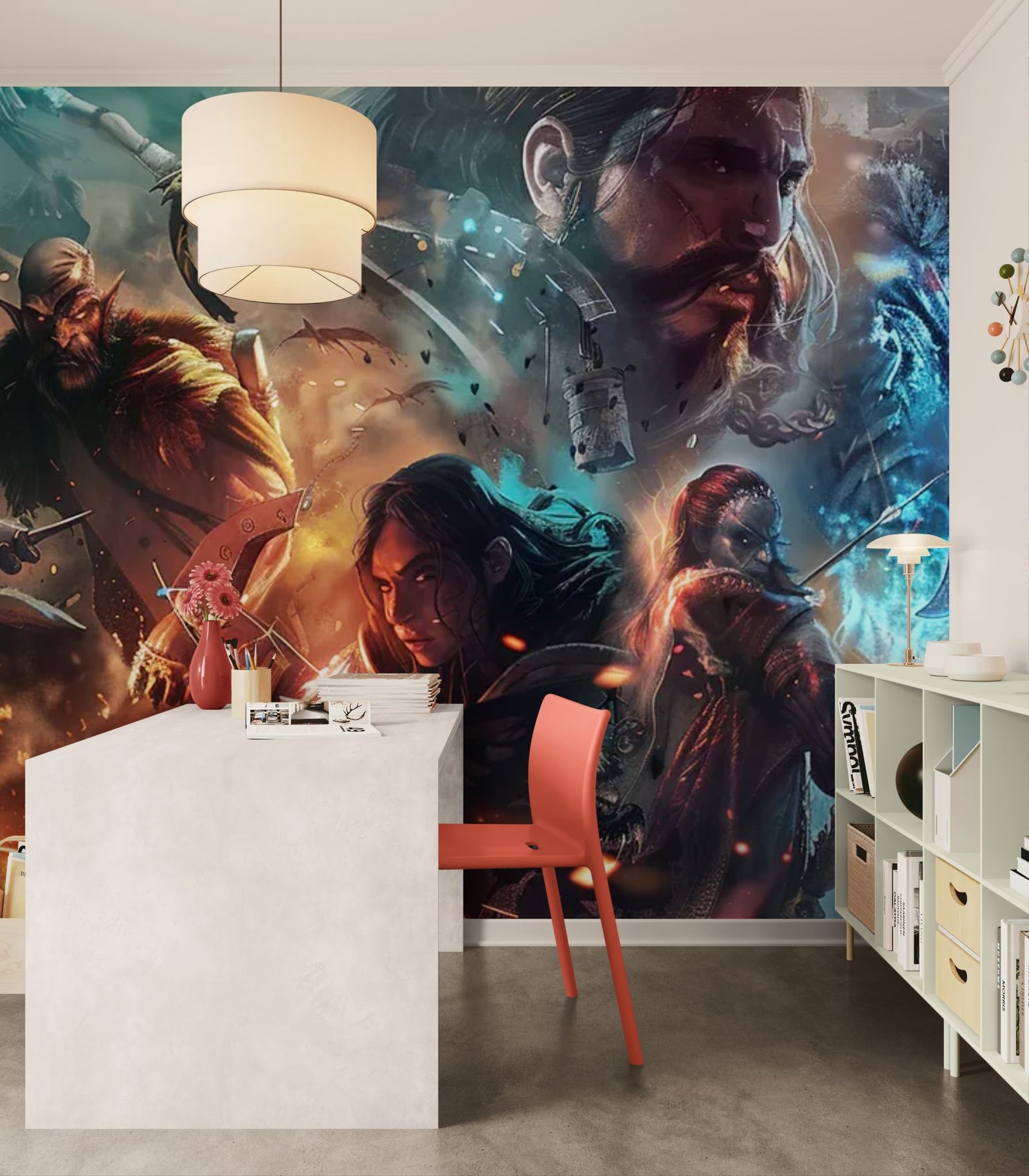 Papier Peint Fantasy - Guerre des Royaumes