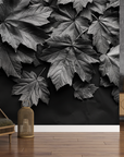 Nature wallpaper - dark fallen leaves carpet