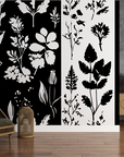 Nature wallpaper - dark herbariums and wild flowers