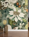 Papier peint fleuri - bouquet rétro d'anémones