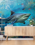 Papier peint animaux - requin barrière corail