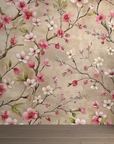 Papier peint fleuri - cerisier japonais vintage