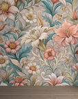 Papier peint fleuri - brassée champêtre vintage