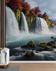 Papier peint cascades - chutes majestueuses