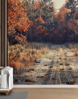 Papier peint forêt - sous-bois d'automne