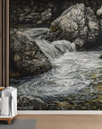 Papier peint cascades - torrent des gorges rocheuses