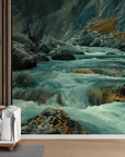 Papier peint cascades - rivière rapide des montagnes