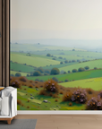 Papier peint campagne - douces collines vertes