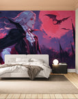 Papier Peint Anime - Vampire Lune Rouge