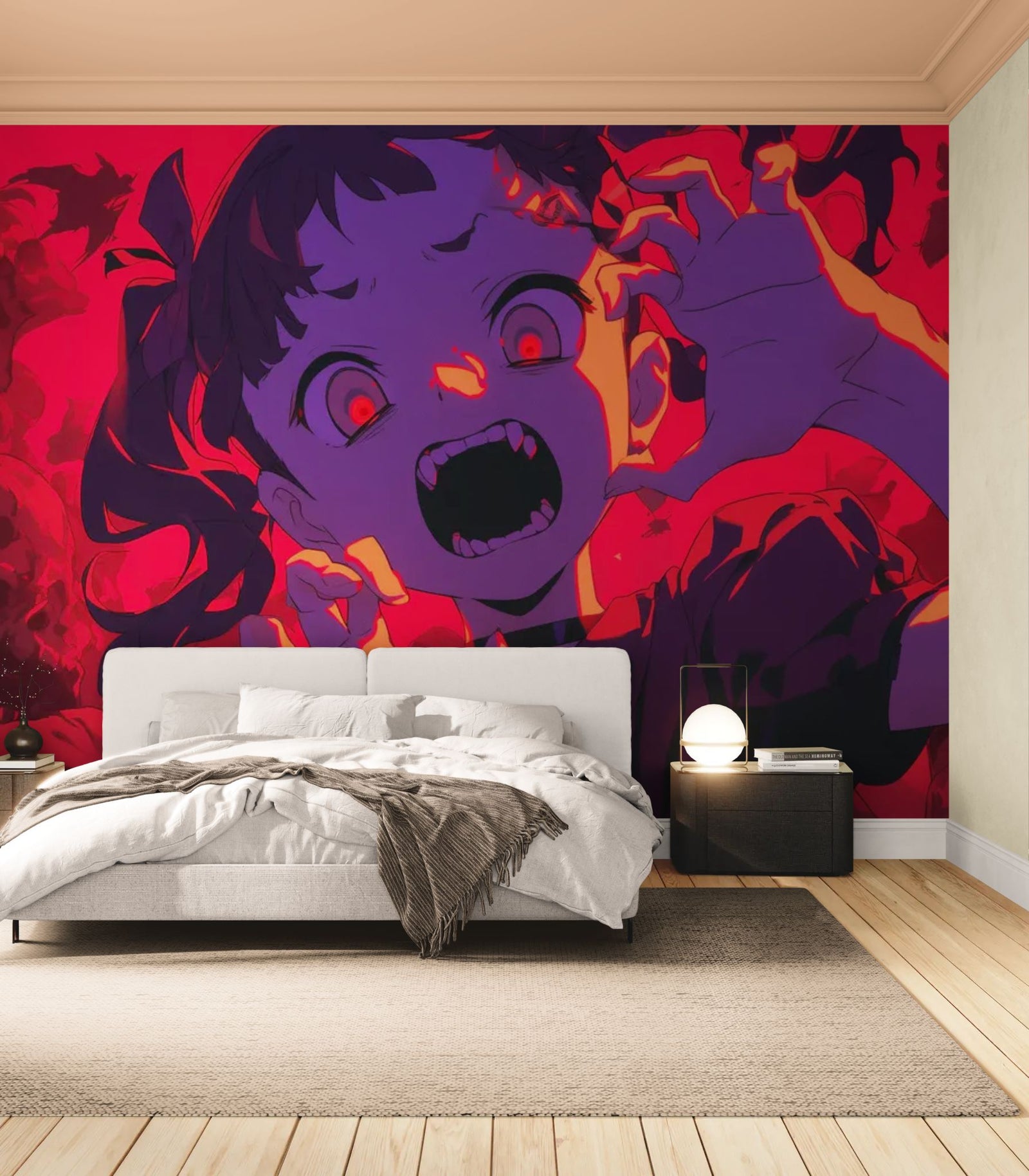 Papier peint Halloween – fille démoniaque