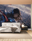 papier peint anime - guerrière en armure