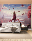 papier peint fantasy - envol des papillons