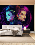 Futuristic wallpaper - incendiary city