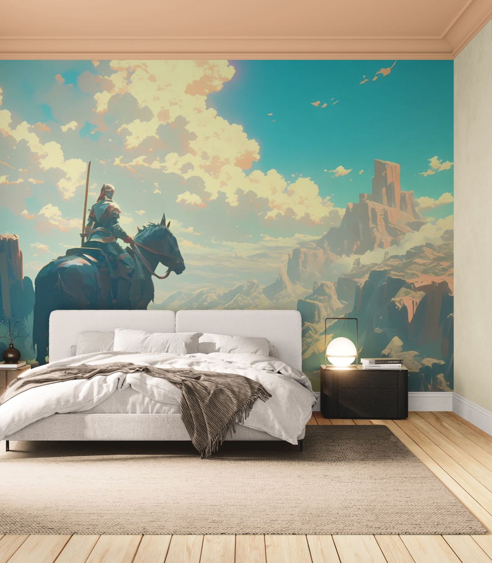 Papier Peint Fantasy - Vigie des Montagnes Sacrées