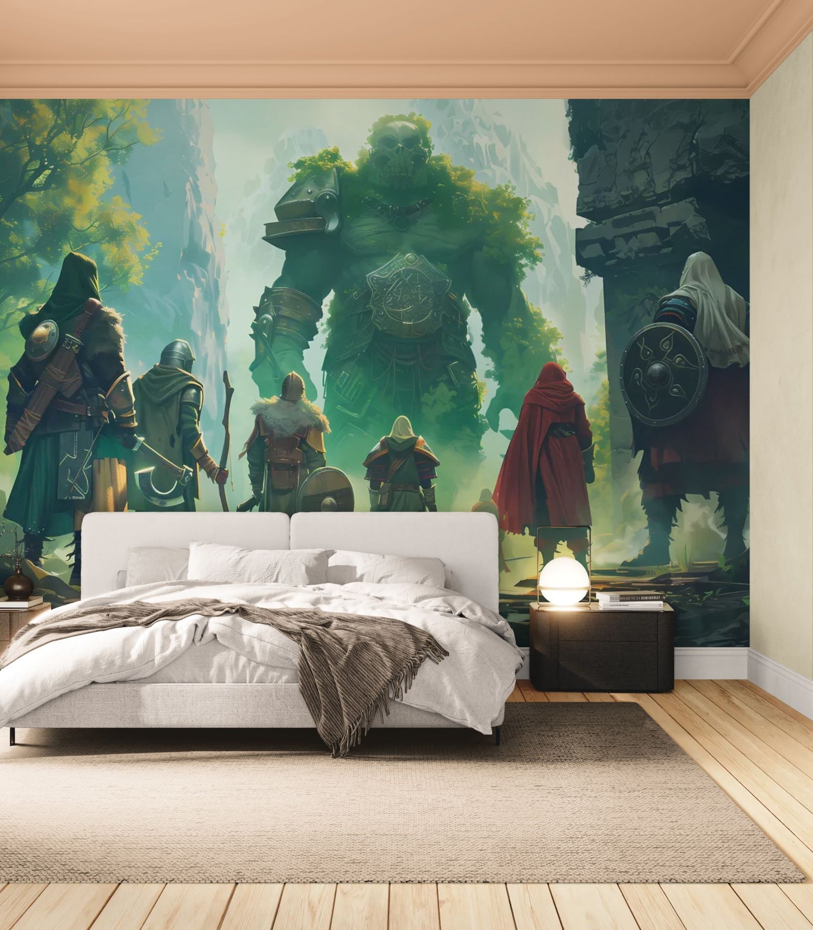 Papier Peint Fantasy - Gardien de Pierre Sacré