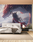 Papier Peint Anime Dragon - L’Appel du Ciel Rouge