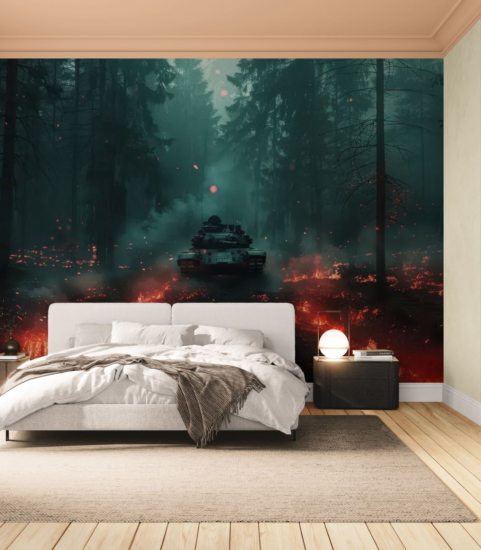 Papier Peint Apocalypse - Forêt de Cendres