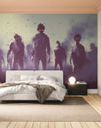 Papier Peint Horreur - Zombies Brume Noire