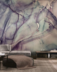 Abstract wallpaper – fluid ink in mineral tones