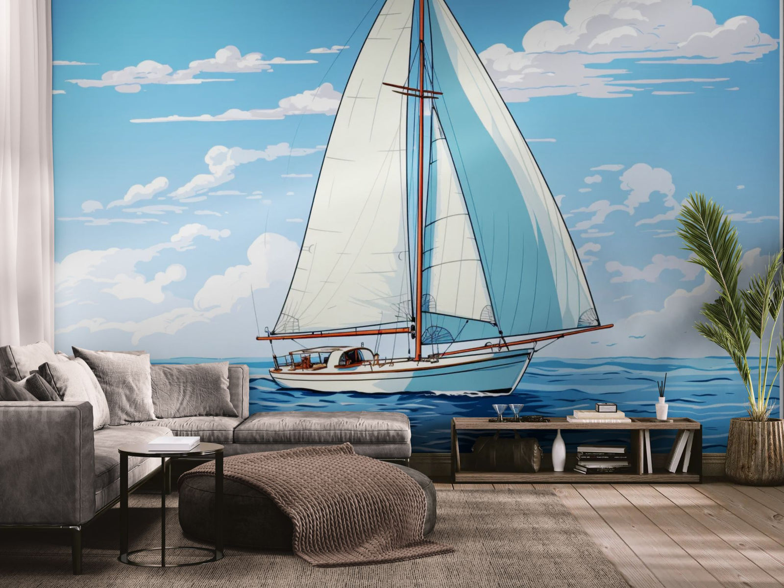 Wallpaper Illustration – Peaceful View of Animated Water