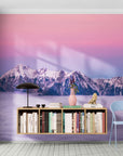 Mountain Wallpaper - Snow-Covered Peak Above the Clouds