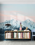 Mountain Wallpaper - Pink Peaks in the Clouds