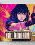 Gaming Wallpaper - Neon Warrior Digital Art