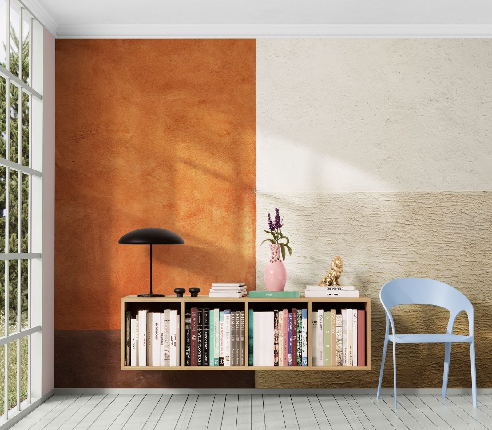 Papier Peint Pierre – Murs Terre Cuite & Sable