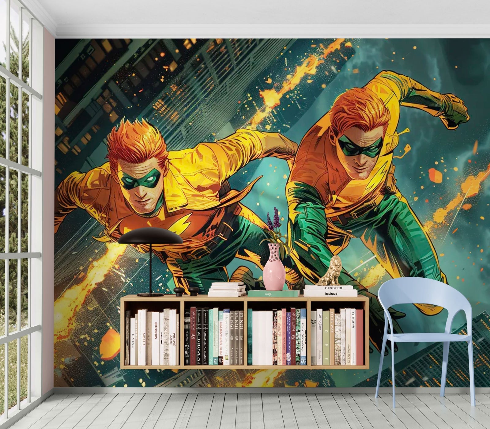 Papier Peint Super – Duo de Justiciers