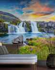 Papier Peint Paysage - Cascade Arc-en-Ciel