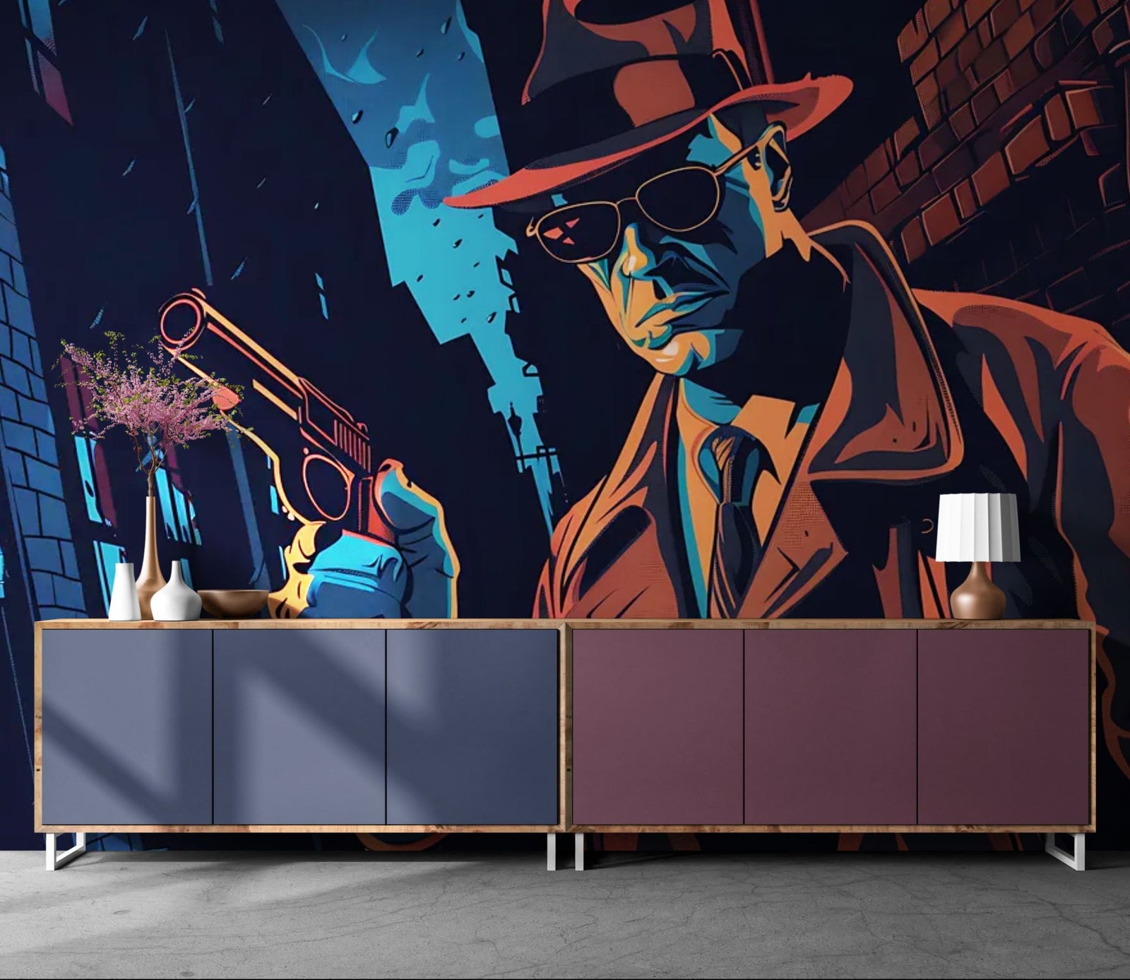 Papier Peint Illustration - Inspecteur