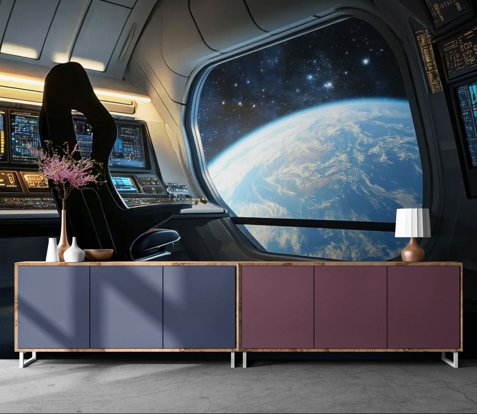 Papier Peint Espace - Passerelle Stellaire