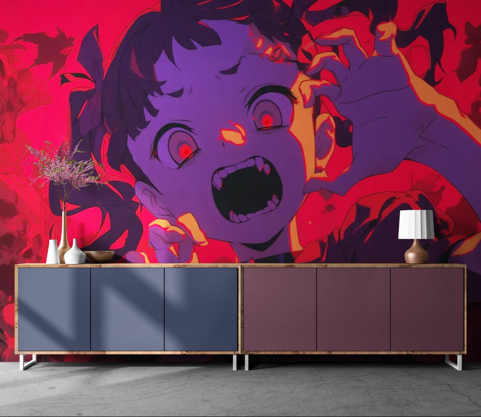 Papier peint Halloween – fille démoniaque