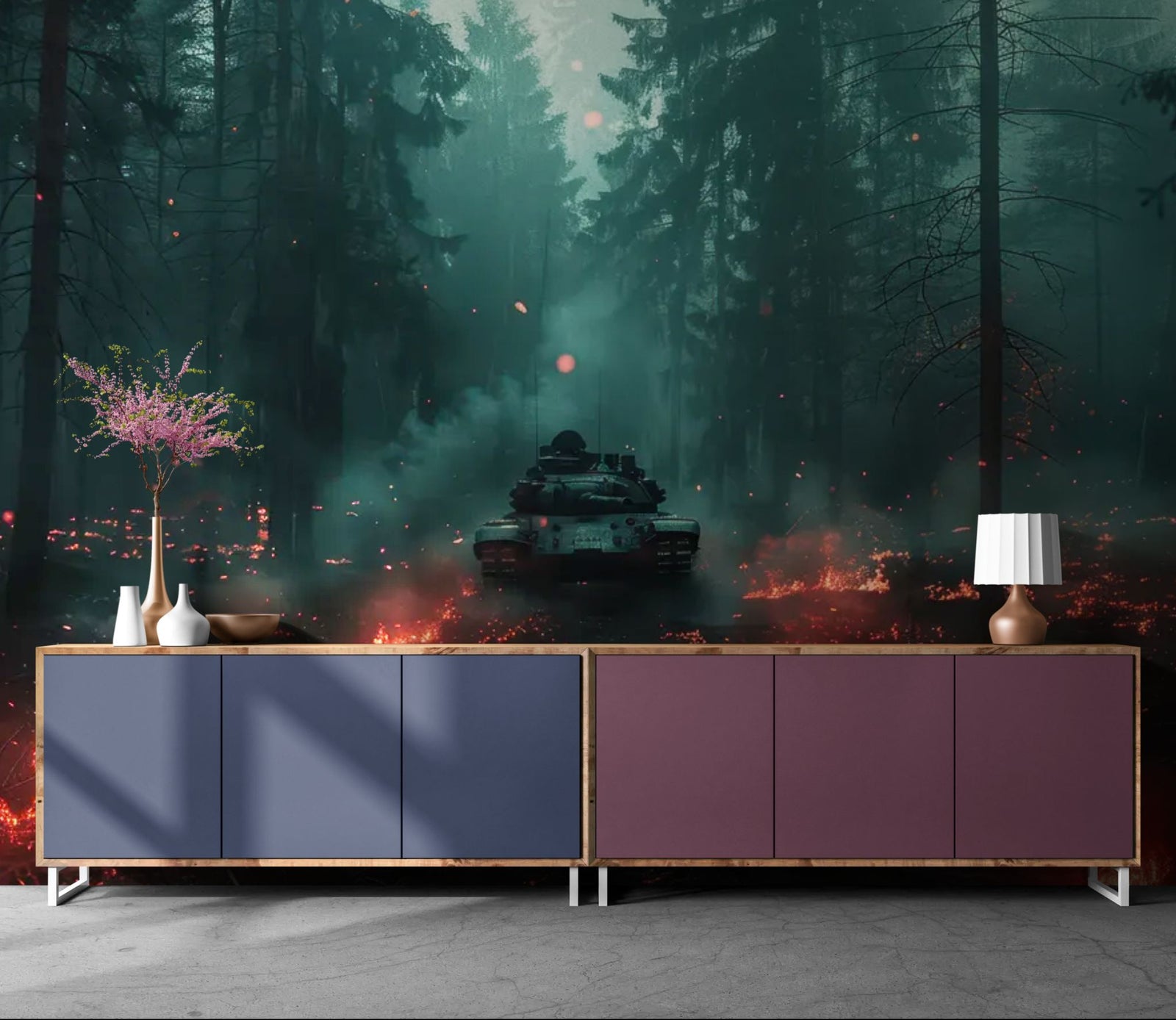 Papier Peint Apocalypse - Forêt de Cendres