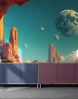 Papier peint science-fiction – désert extraterrestre