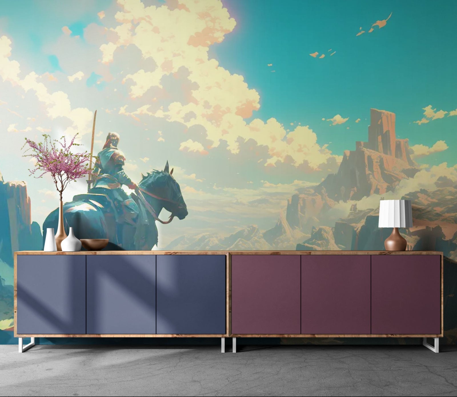 Papier Peint Fantasy - Vigie des Montagnes Sacrées