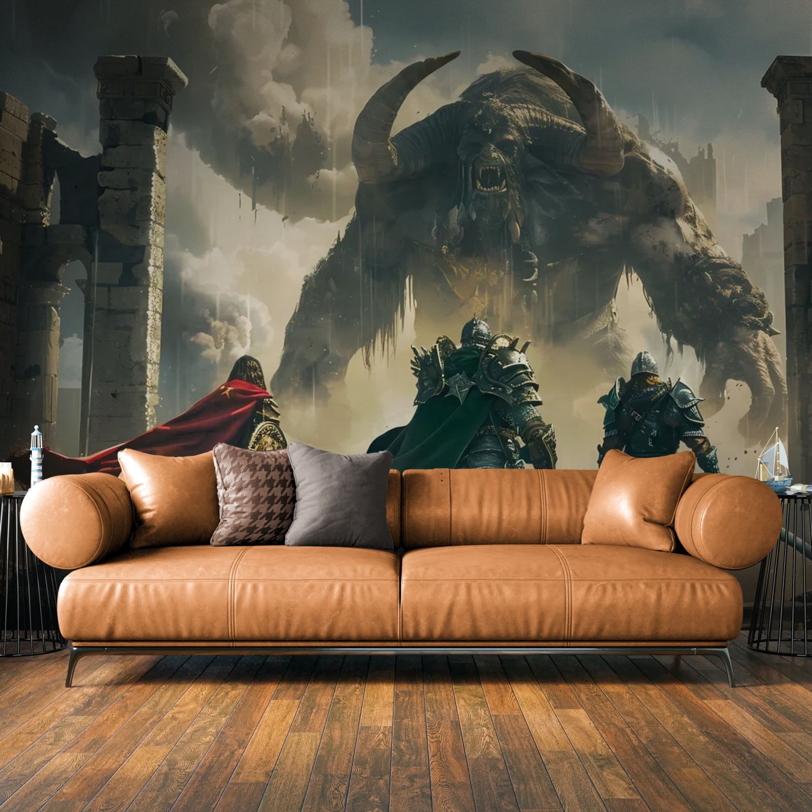 Papier Peint Fantasy - Colosse des Ruines Oubliées