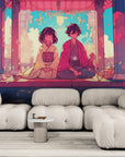 Papier peint Anime – Couple anime en kimono japonais