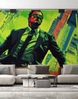 Papier peint pop art - silhouette d'homme d'affaires moderne