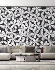 Nature wallpaper - small white flowerbed