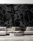 Nature wallpaper - dark tropical leaf mat